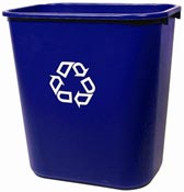 Rubbermaid trash selective sorting 26.6 Litres Blue