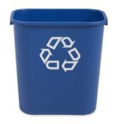 Rubbermaid trash selective sorting 26.6 Litres Blue