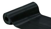 Ribbed rubber mat 1.00x10m black