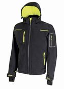 Upower space softshell work jacket black