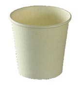 Hot drink cup 10 cl white cardboard pack of 100