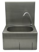 Stainless steel 304 hand washbasin with backsplash