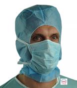 Kolmi surgical mask type IIR blue with straps, box of 50