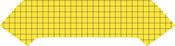 BRC glue board, 205 x 785 mm, yellow, pack of 6