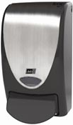 Soap dispenser design Deb langette black chrome