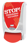 Disinfectant gel dispenser Deb Proline stop