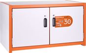 Low cabinet for flammable products, 2 doors