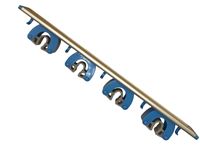 Fixed support broom wall rail 50cm