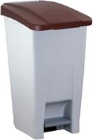 60L Brown Lid Recycling Bin 