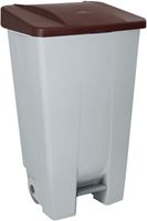 120L Brown Lid Kitchen Recycling Bin 