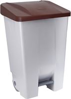 80L Brown Lid Kitchen Recycling Bin 