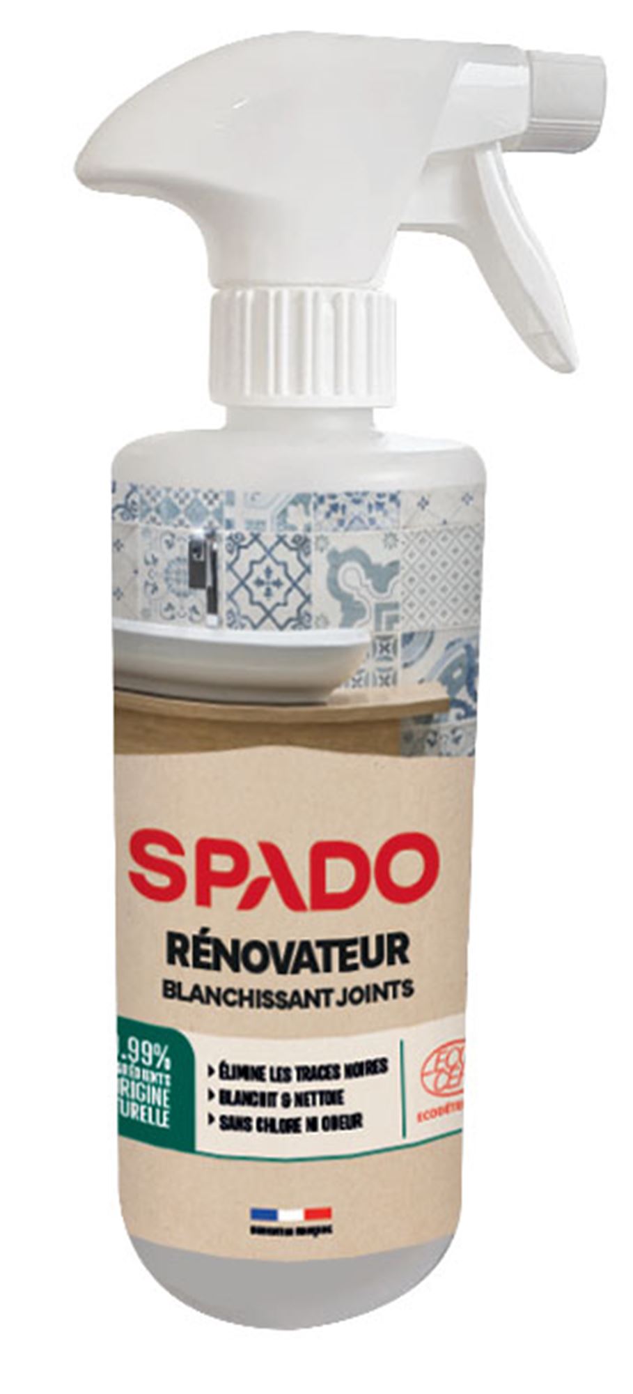 Spado anti-mold whitening grout whitener Ecocert 500 ml