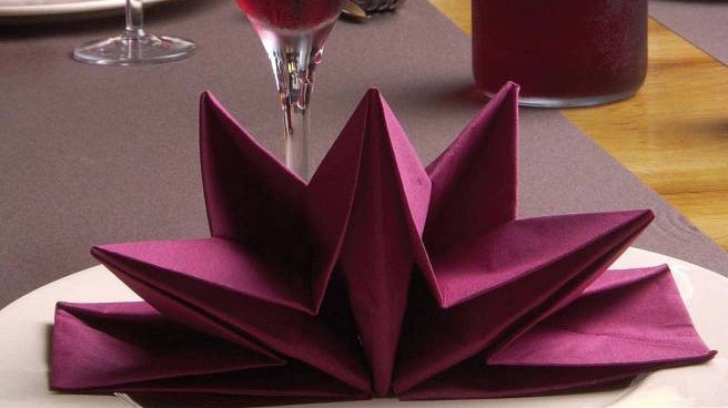 paper napkin folding precreased bordeaux 12 paper napkin folding precreased bordeaux 12
