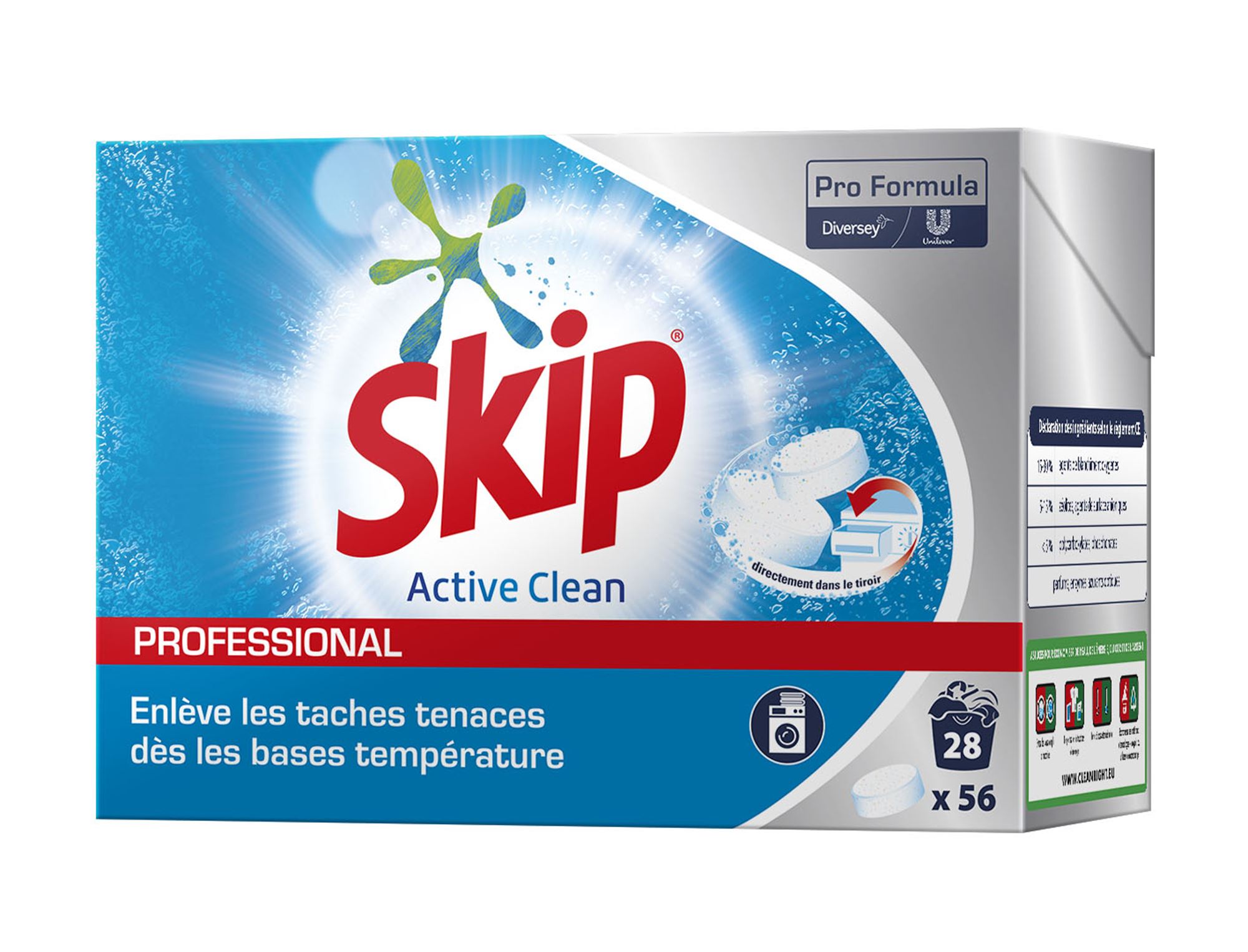 Lessive Skip Active Clean 168 tablettes