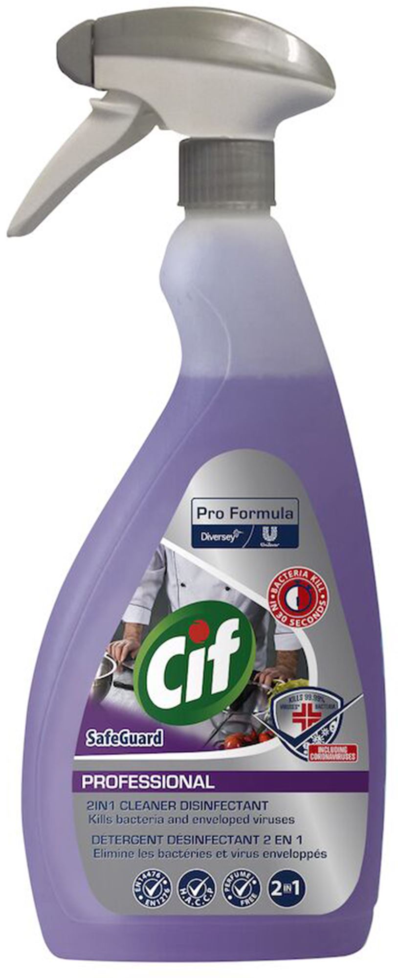 101107360 - Cif Pro Safeguard 2-in-1 degreaser and disinfectant 750ml