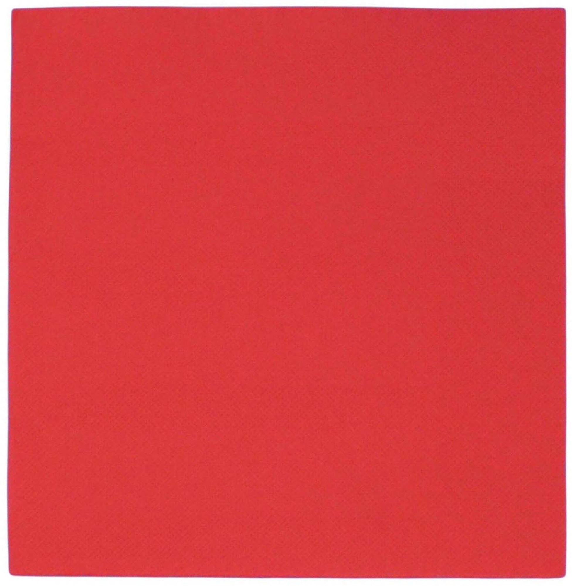 190108 - Paper napkins, 38x38 cm, red, pack of 40