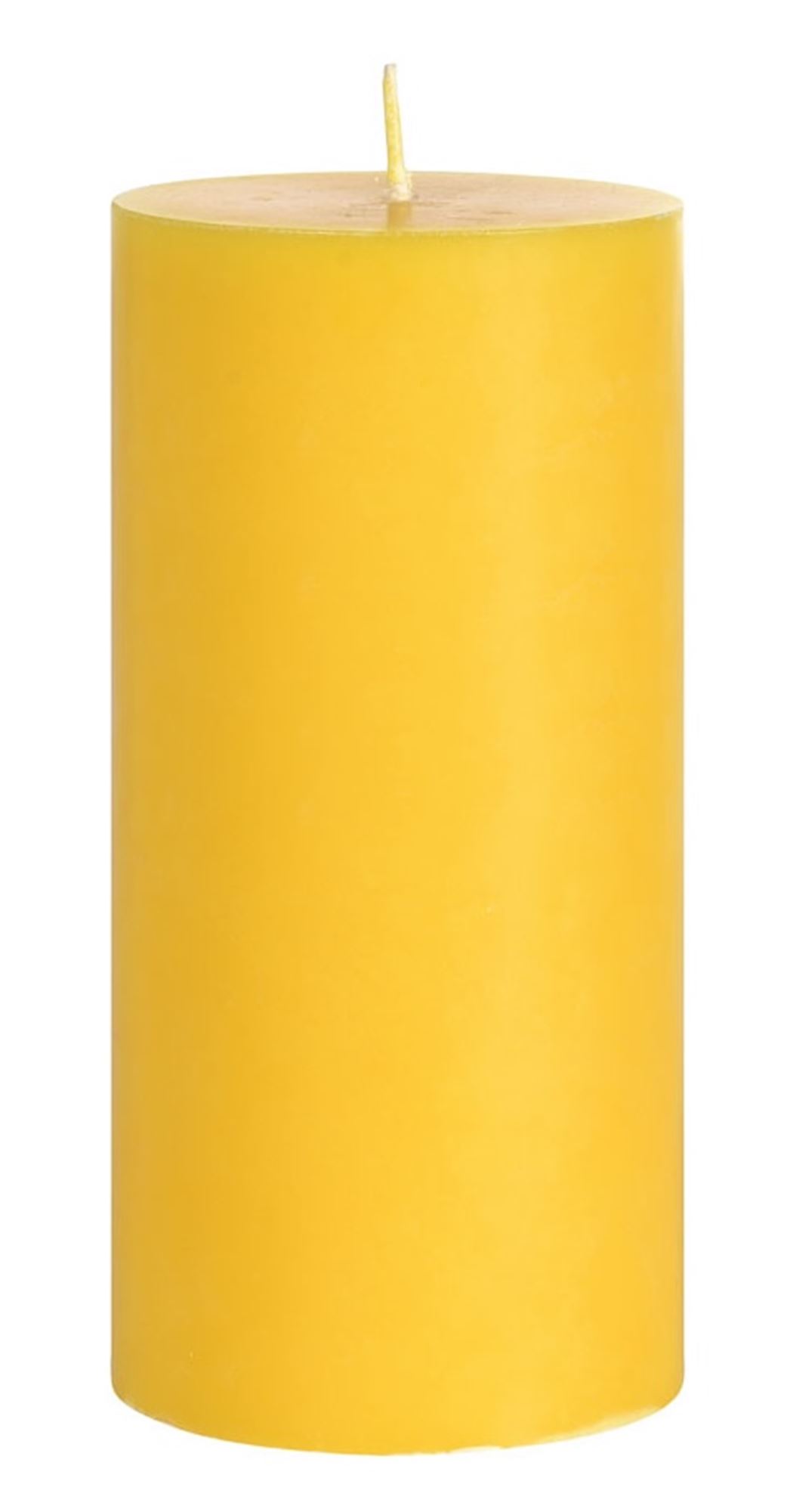195787 - Duni round yellow candles 150x70 mm