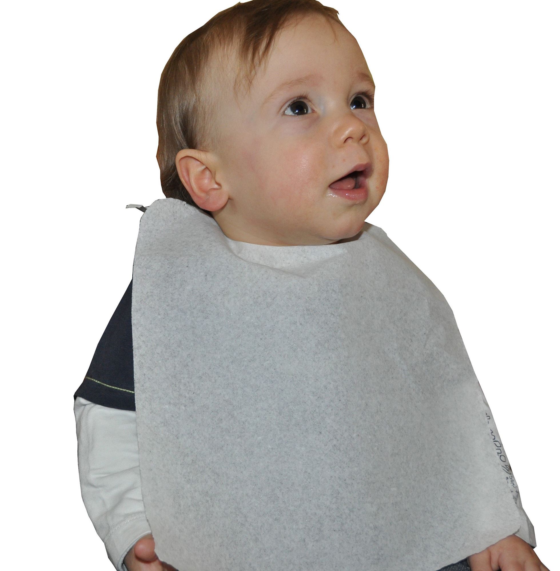 Large size white cotton baby bib, pack of 1500