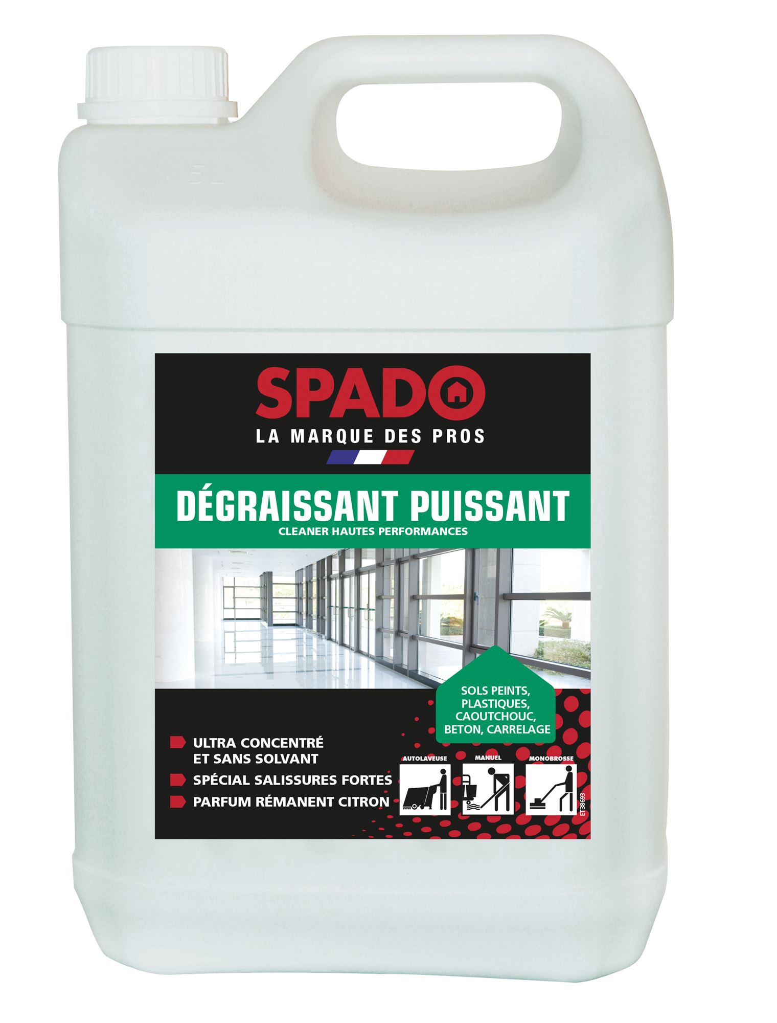 Spado powerful professional floor degreaser - Voussert