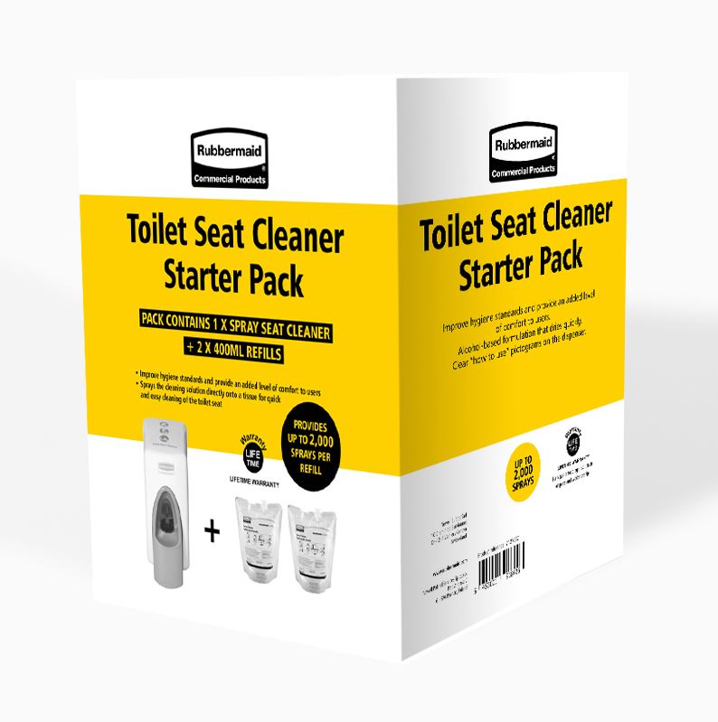 Toilet seat and handle cleaner pack Rubbermaid promo Voussert