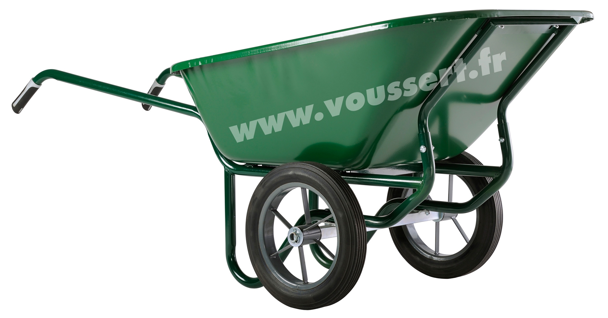 Wheelbarrow Haemmerlin Expert Twin 230L painted solid wheels