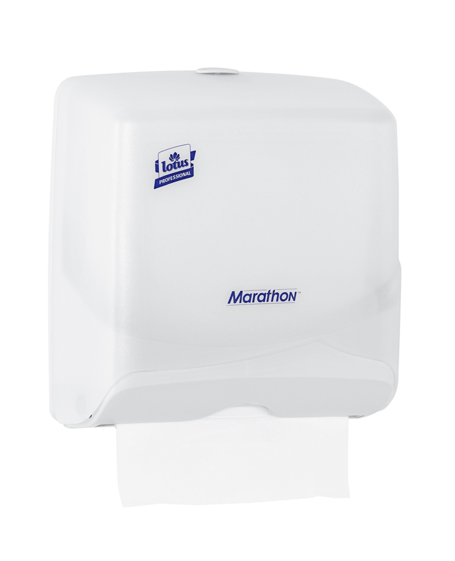 Paper hand towel dispenser Lotus Marathon mini translucent