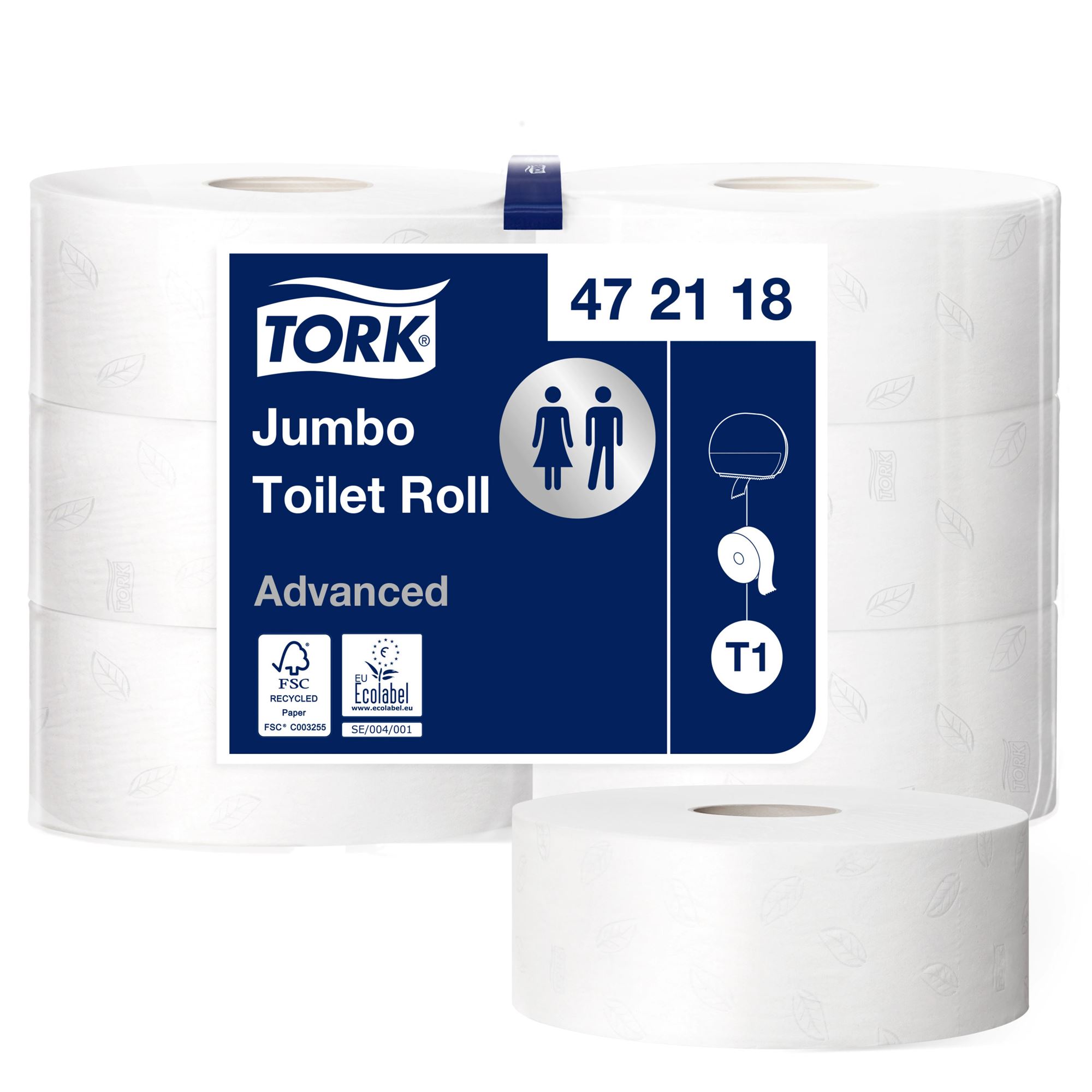 Lot de 4 rouleaux papier hygiénique 2 plis Tork Universal