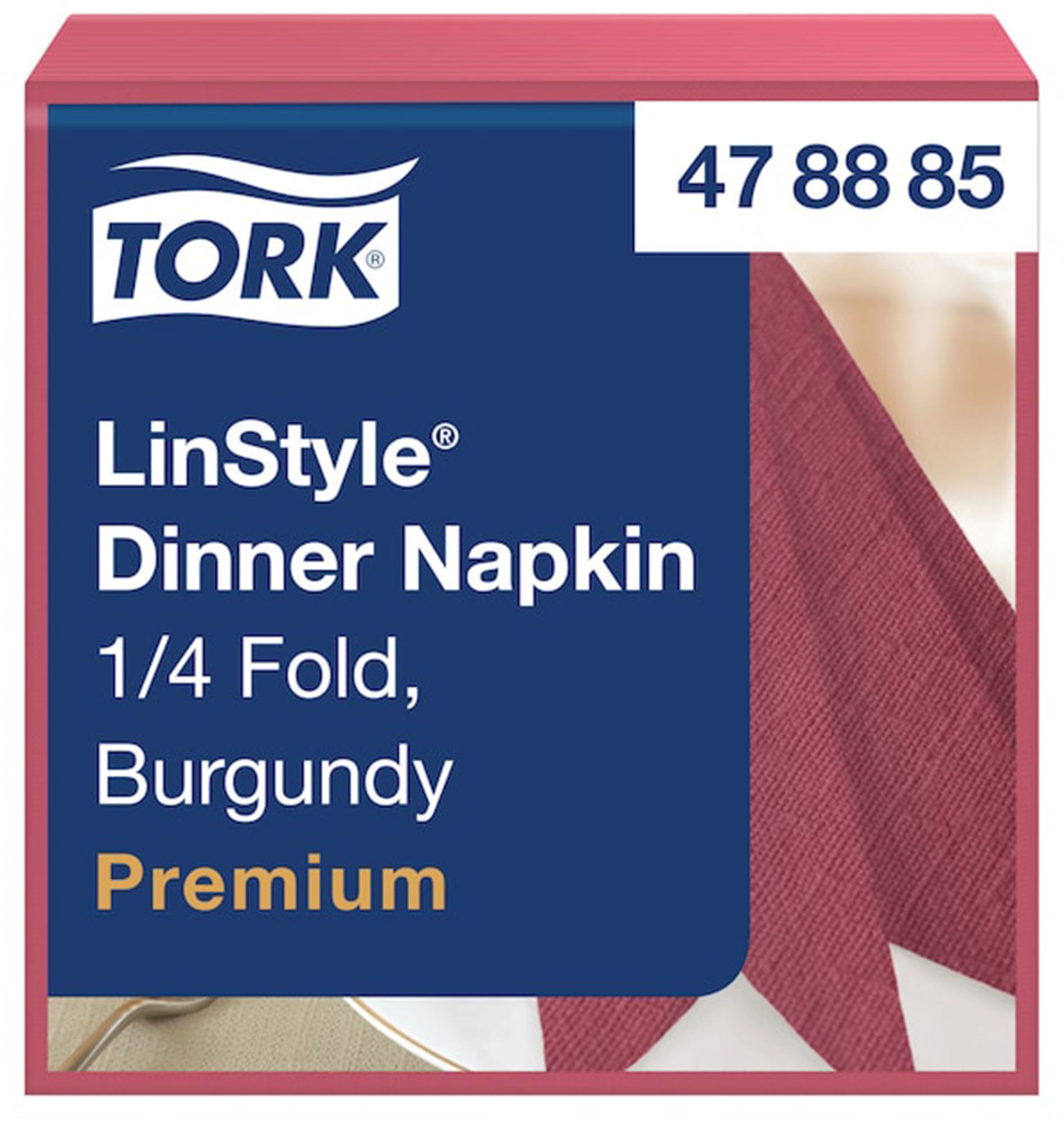 478885 - Tork Linstyle dinner napkin, burgundy, set of 700