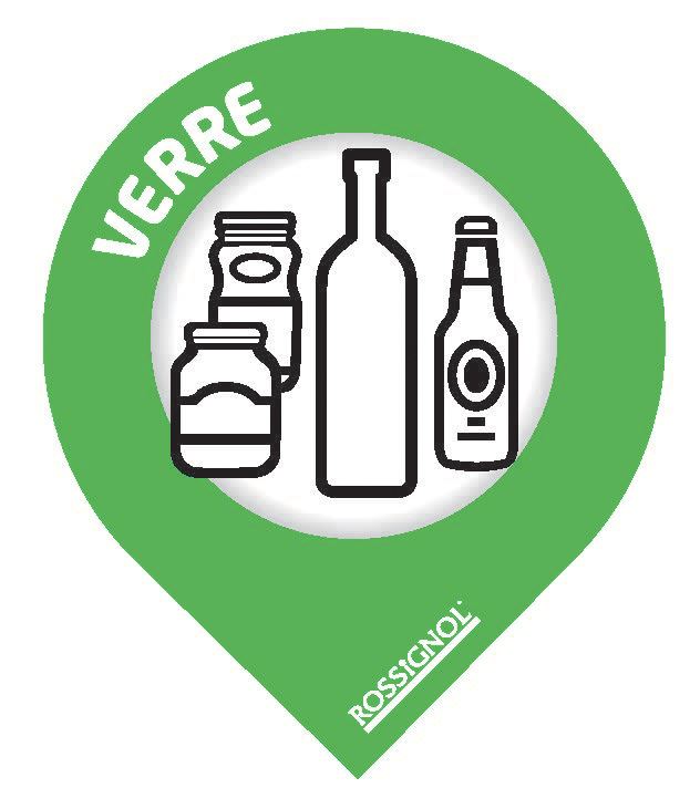 Tri Selectif Lot De 100 Etiquettes Dechets Verre