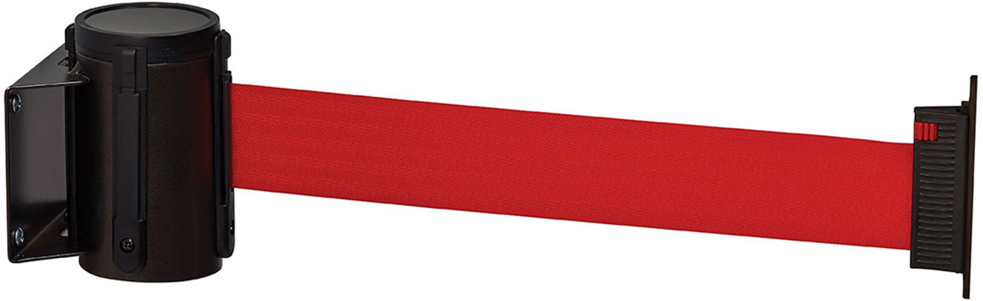 51890 - Retractable wall barrier with red strap