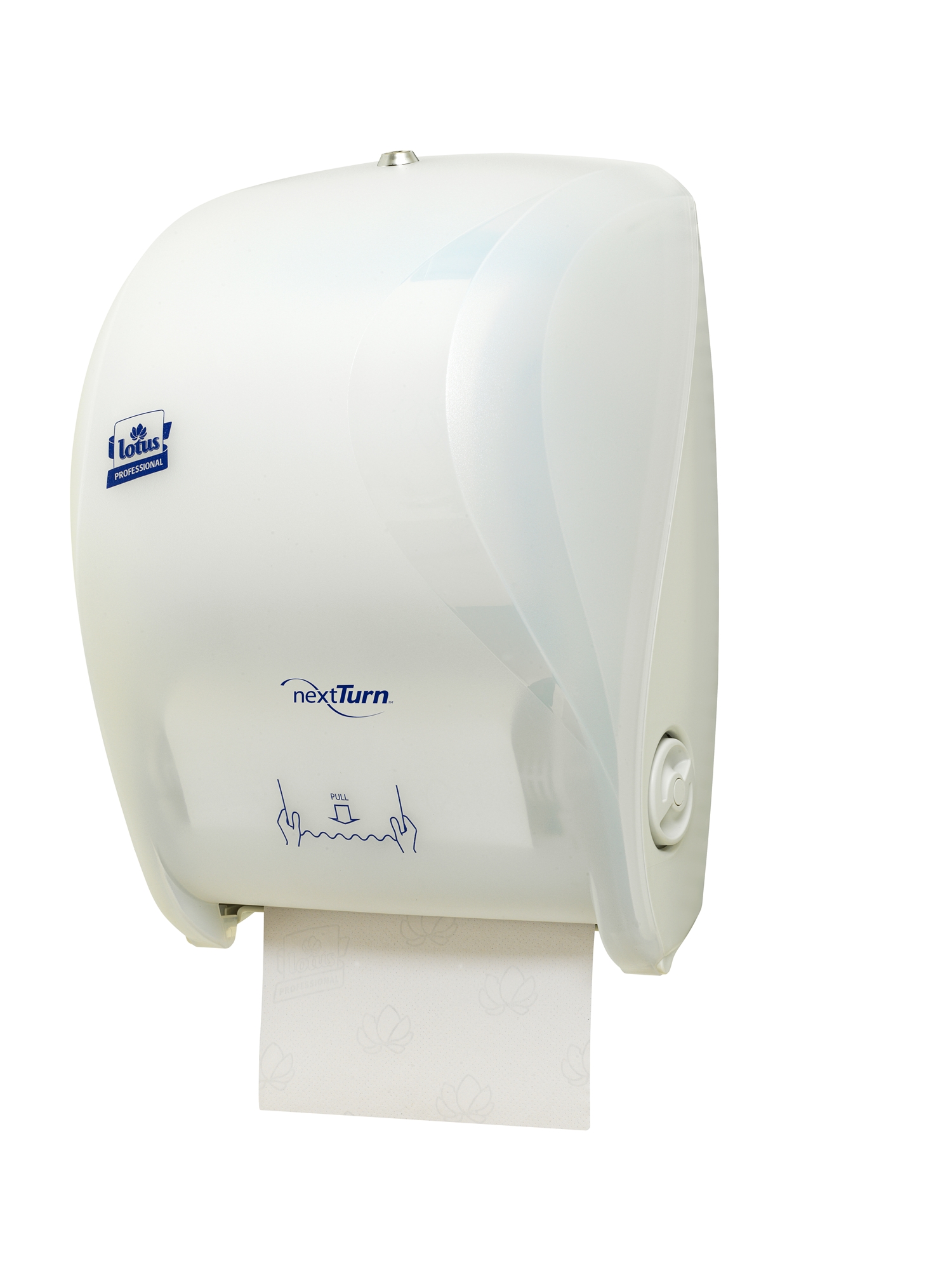 NextTurn White Lotus hands roll towel dispenser