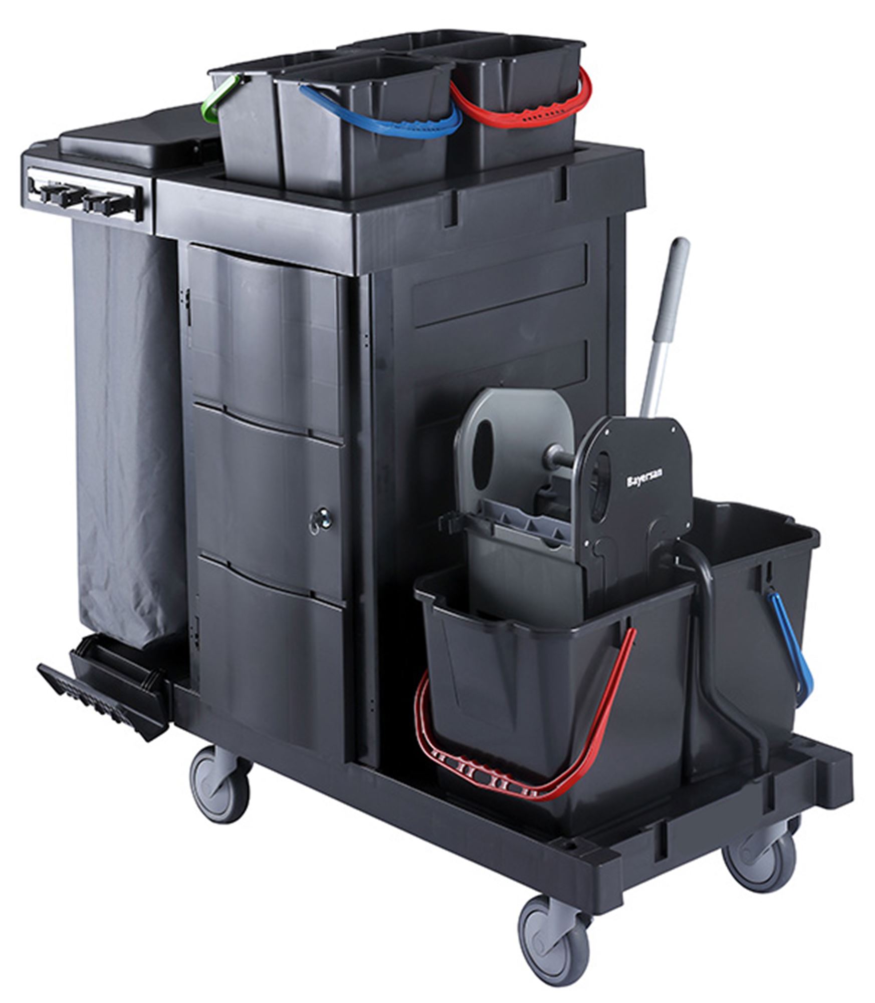 TOP103 2x18l Press Extension Cleaning Trolley