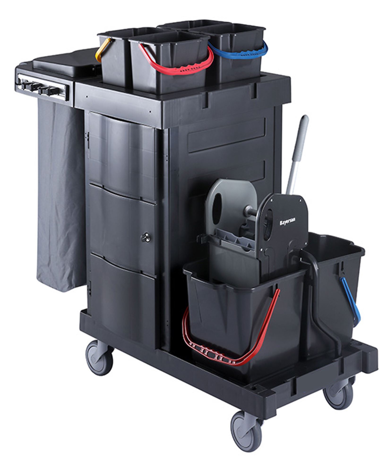 TOP104 2x18l Press Cleaning Trolley