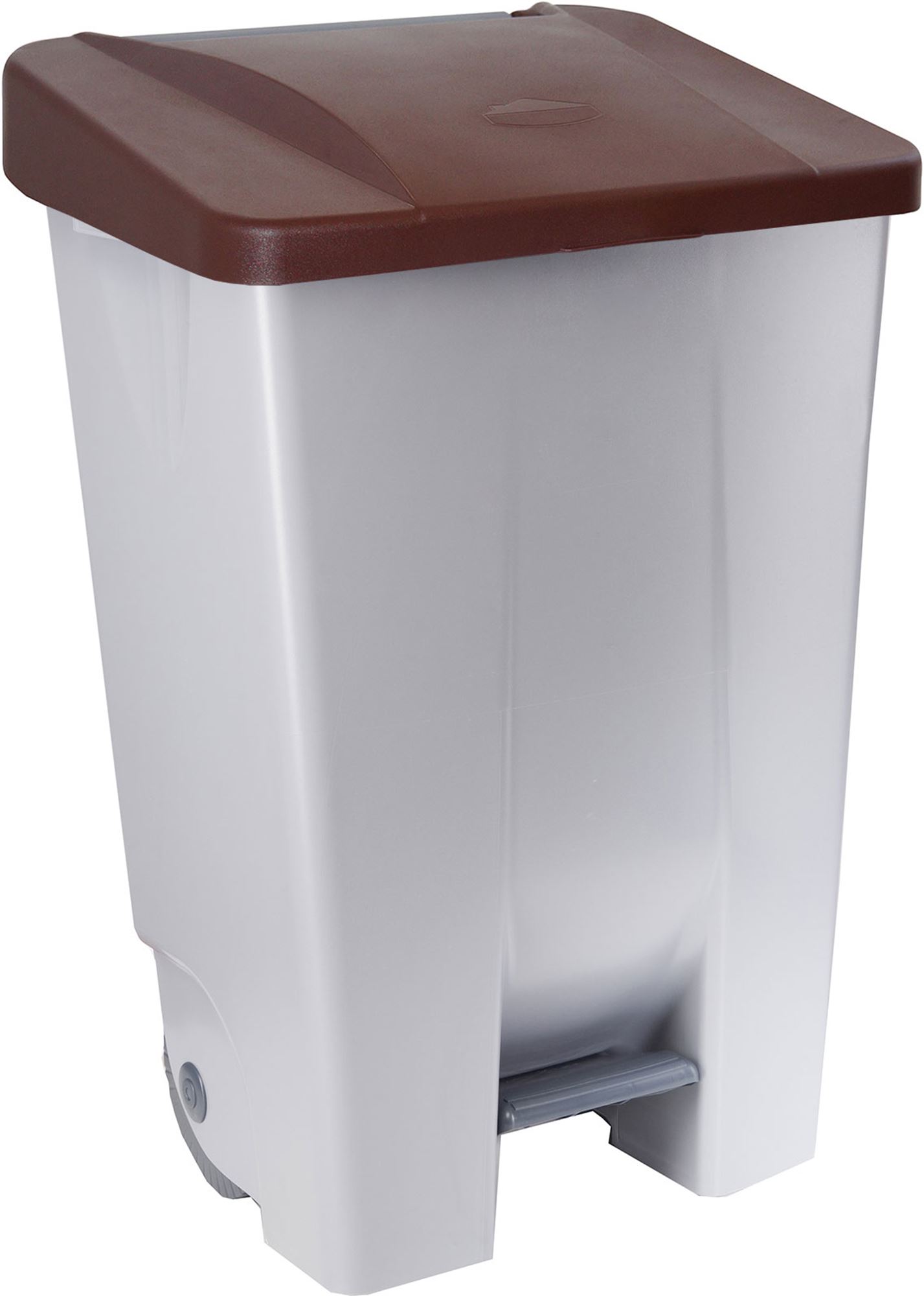 60623416 - 80L Brown Lid Kitchen Recycling Bin 
