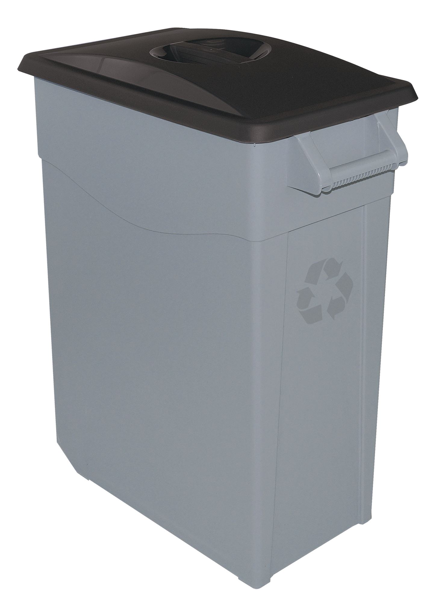 60623437 - 65L black recycling bin