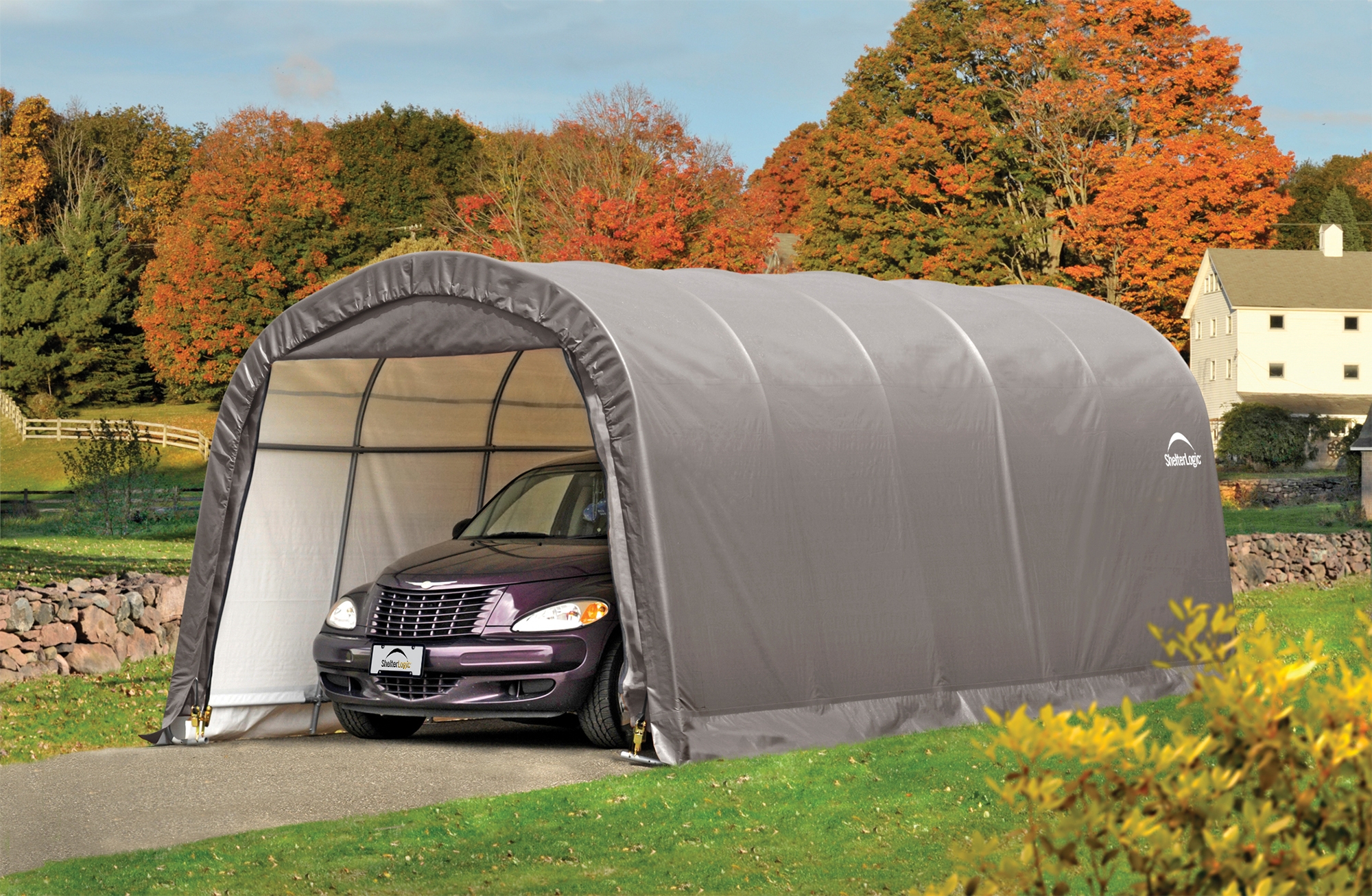 Garage demontable ShelterLogic 3,7x6,1 m