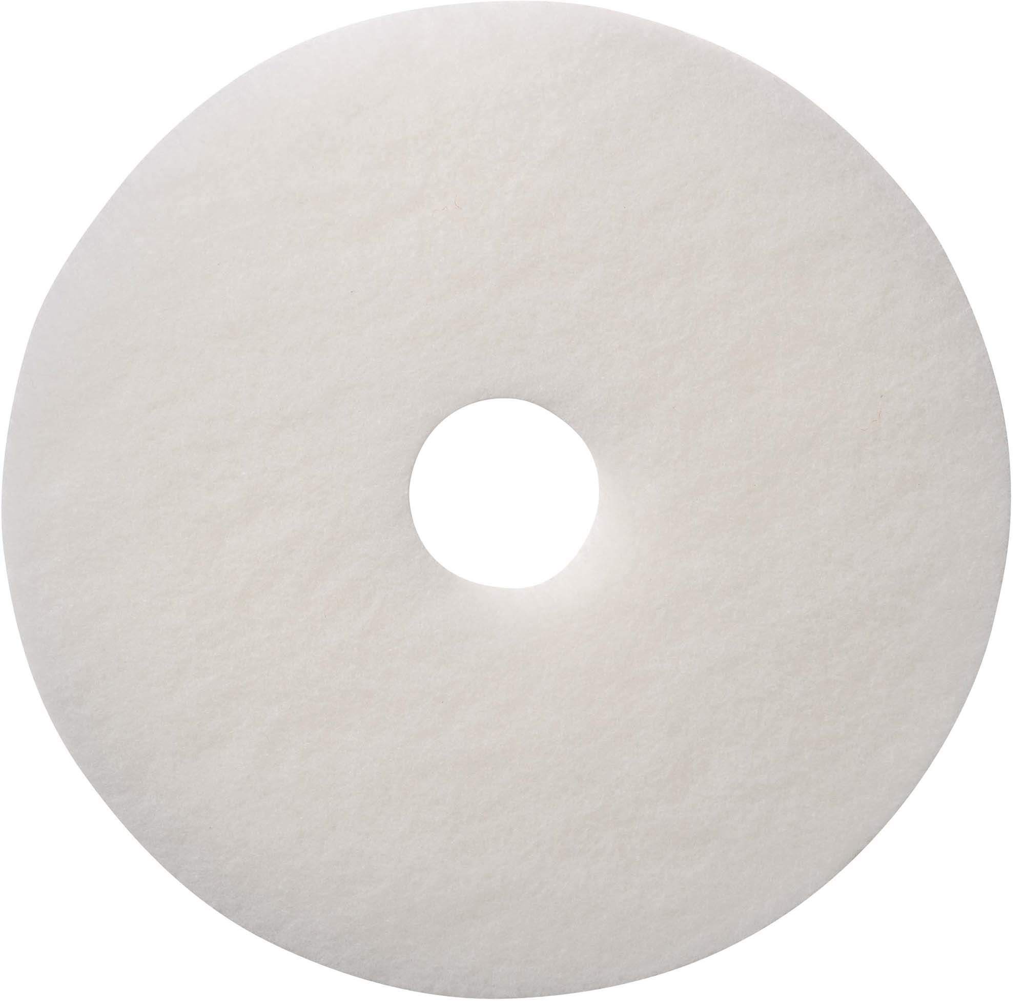 White floor polishing disc 530 mm package 5