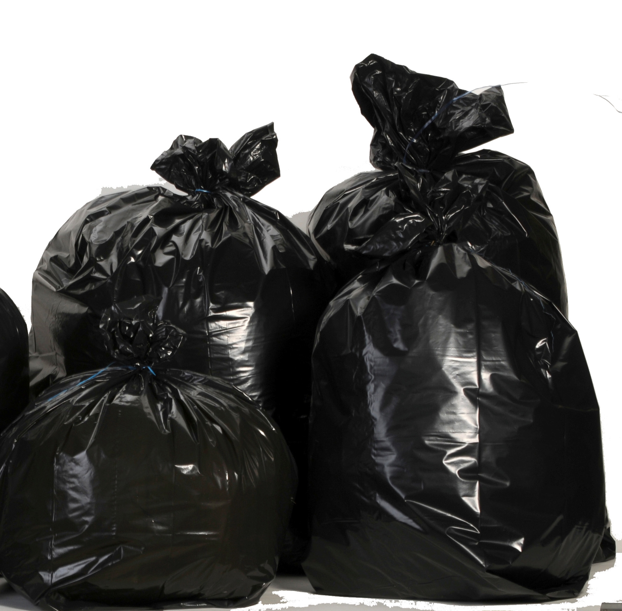 Trash bags 30L, 560x640mm,30my, black LDPE