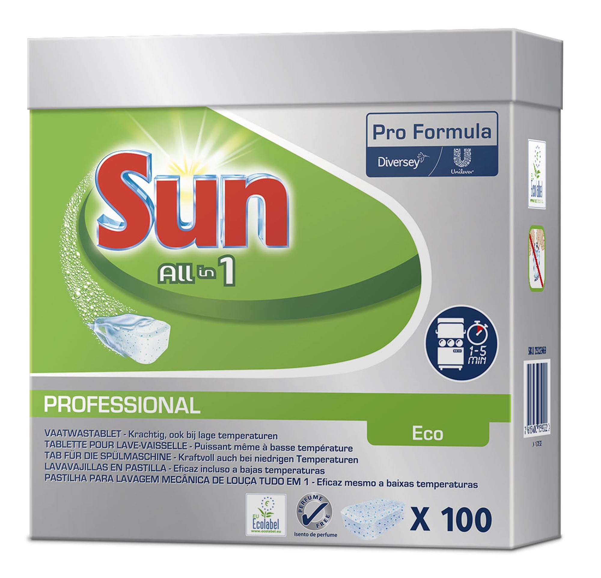 Sun Allin1 Regular Tablettes Lave-Vaisselle 62 Doses