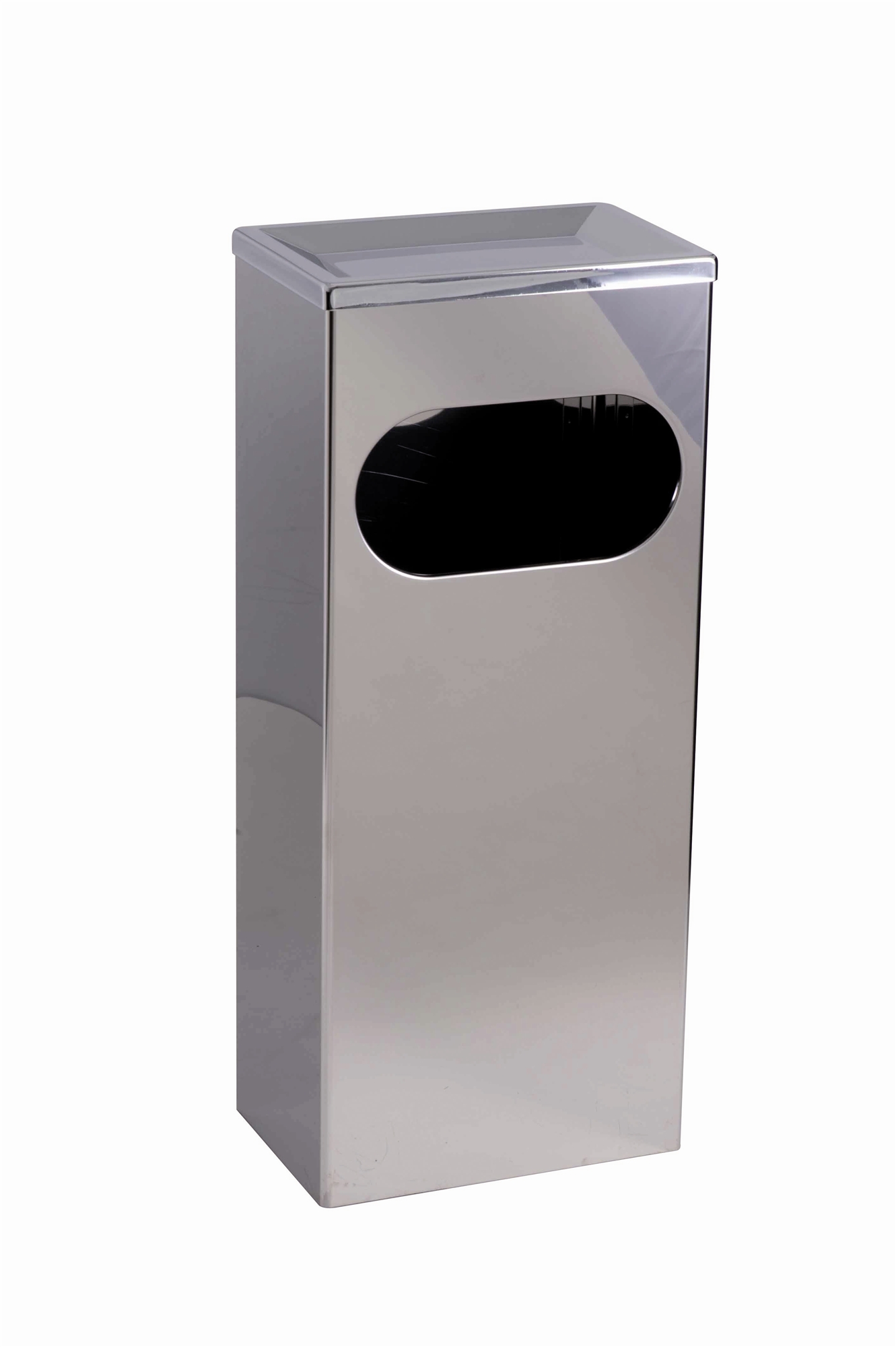 Wall mounted stainless steel bin 25L front opening - Voussert