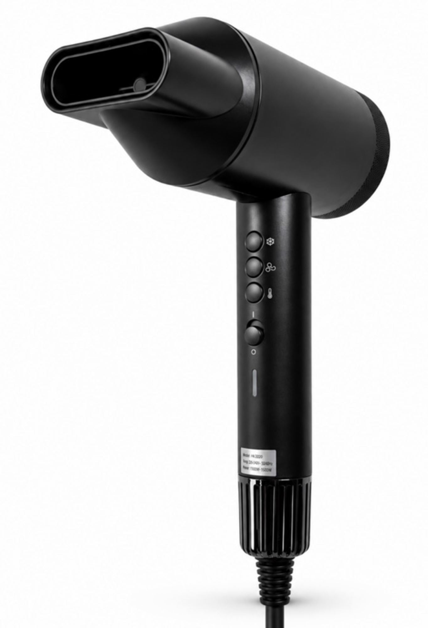 JVD Thalos matte black hair dryer 1875W