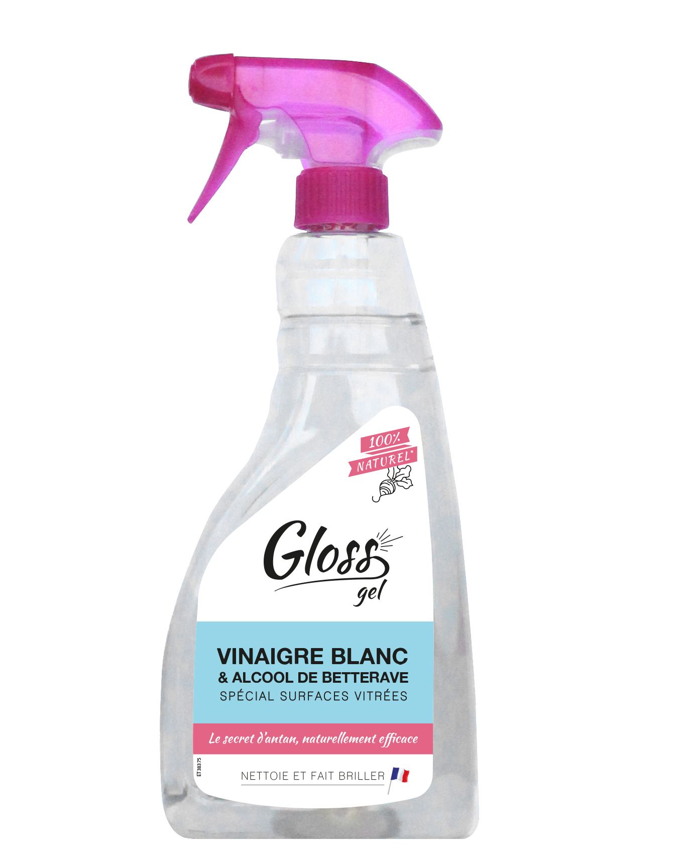 Gloss nettoyant gel spécial surfaces vitrées
