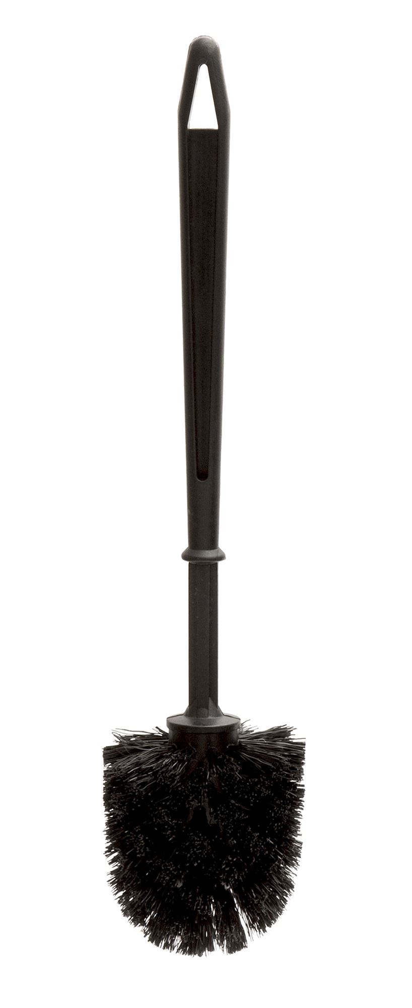 Black round toilet brush