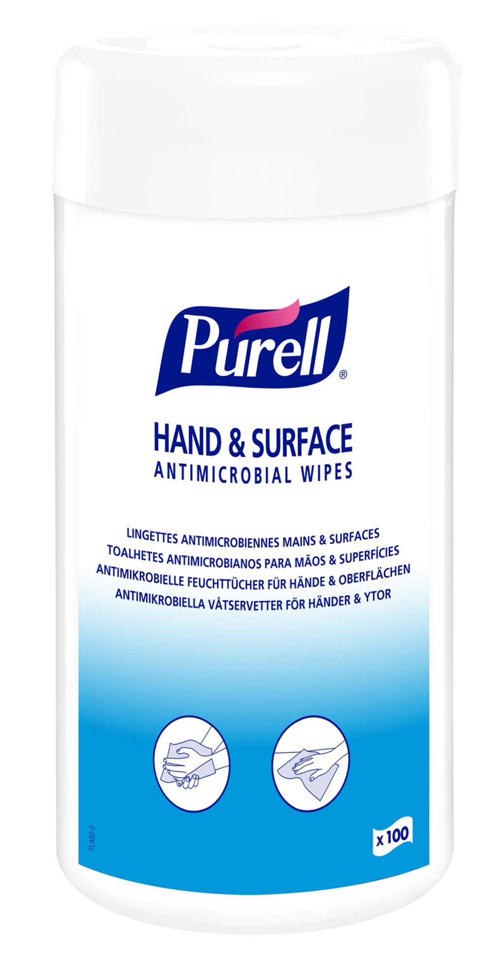 Lingettes désinfectantes Purell par 100