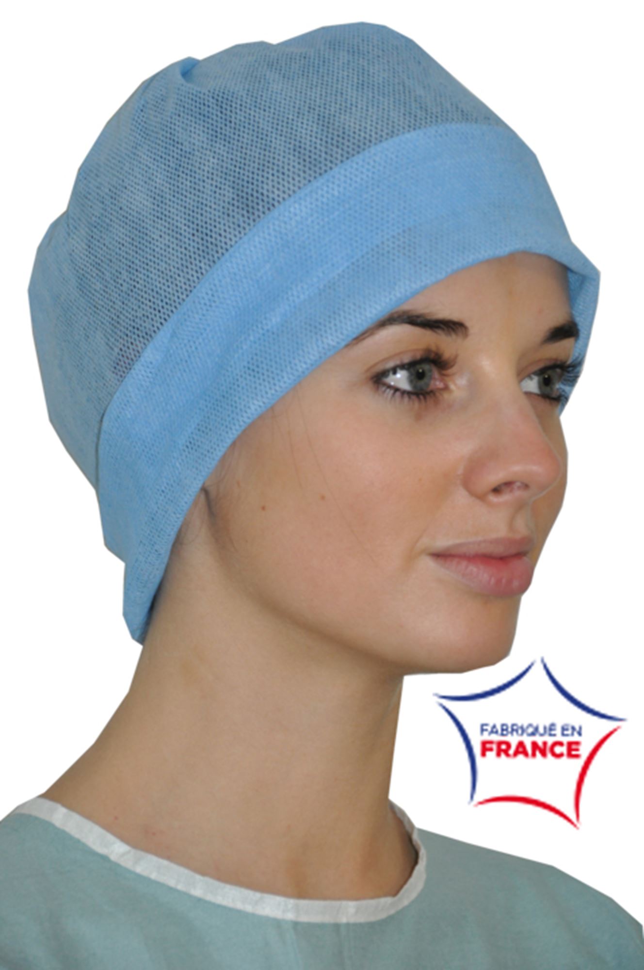 Disposable cap blue surgeon 100