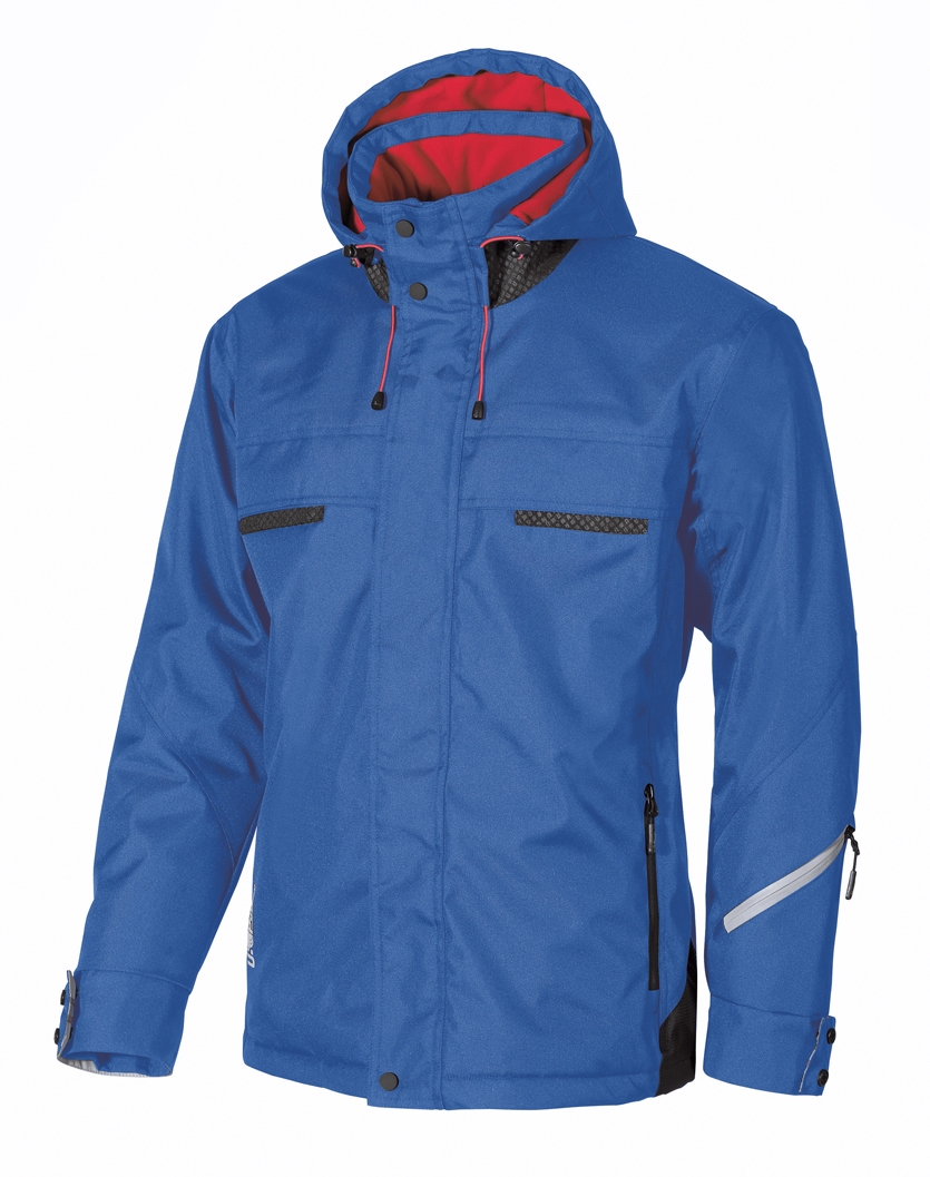 Snow blue winter work coat