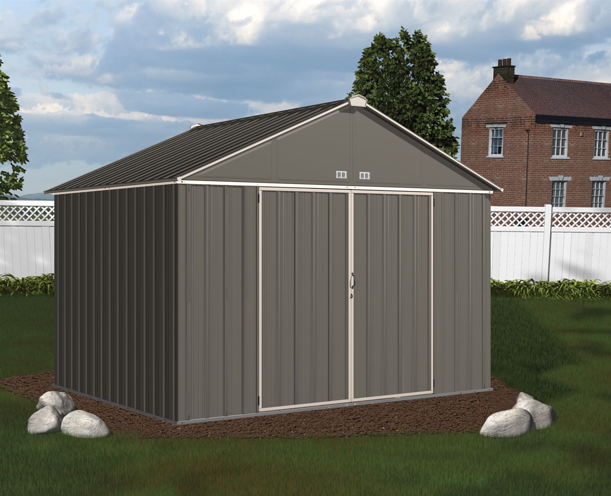 garden shed arrow ezee shed ez108 cream