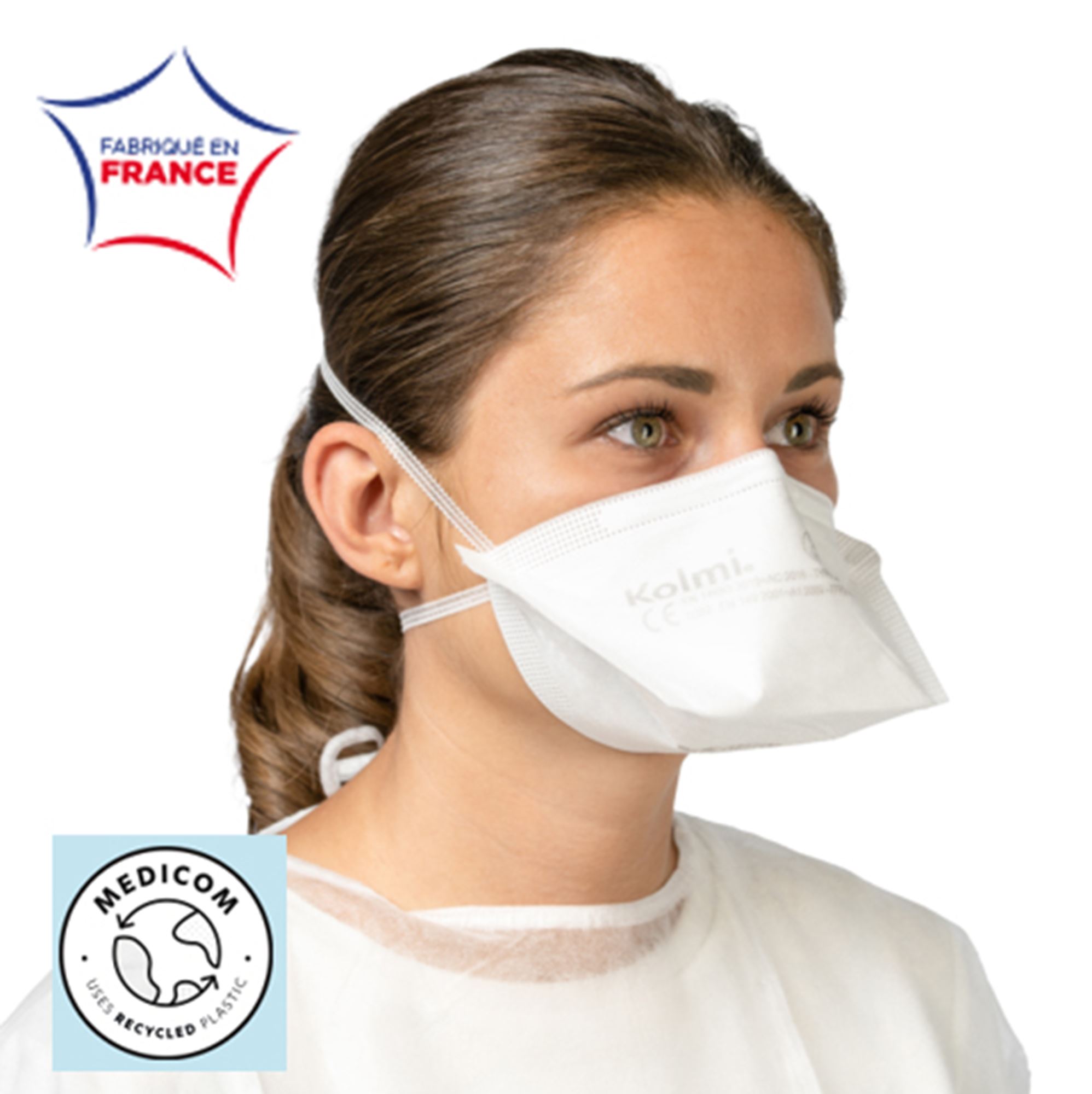 FFP2 Kolmi mask nindividual per 50 size M