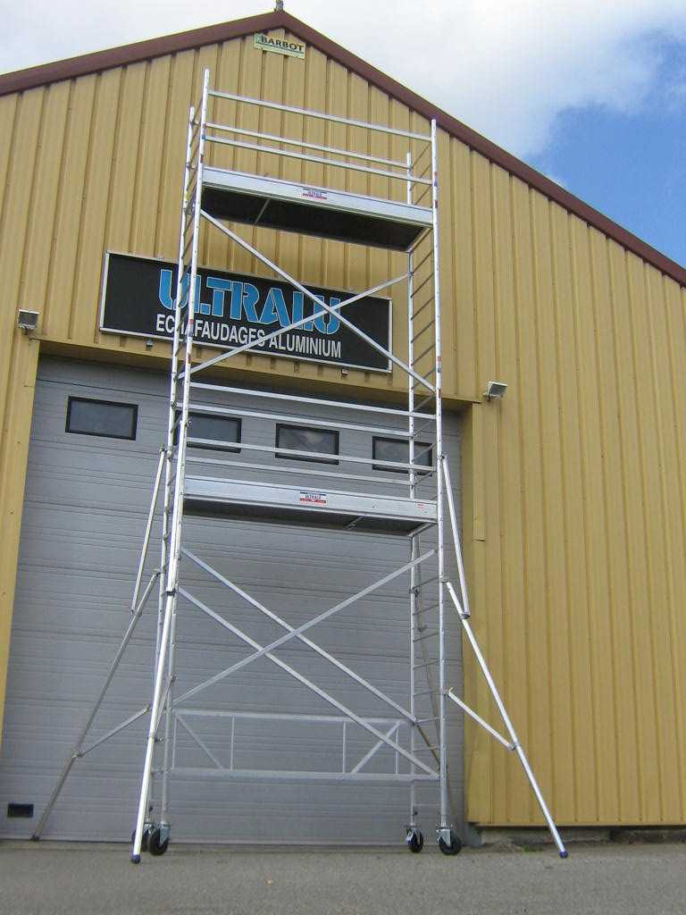 Toplight scaffolding working height 8 m: Ultralu - Voussert