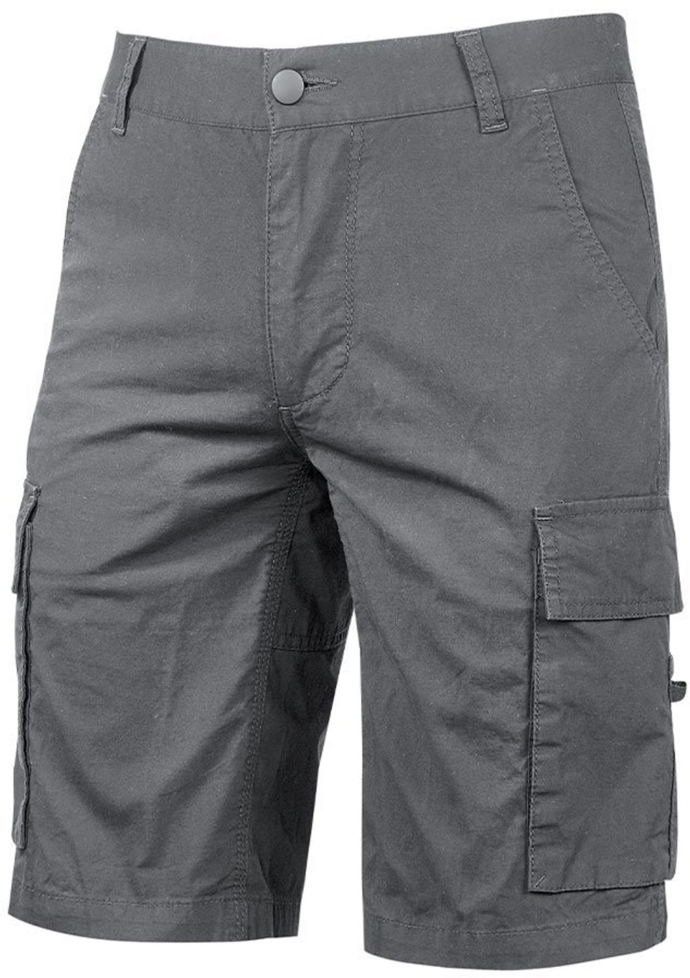 WEY132GI - Summer Steel Grey Cargo Work Bermuda Shorts